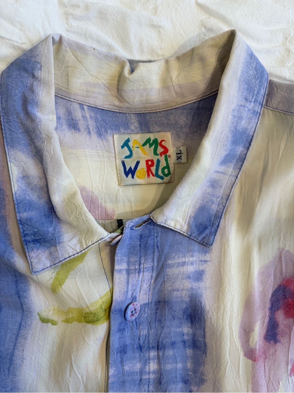 Jams World Men’s Hawaiian Aloha Short Sleeve Shirt, XL, “Arabella”, Great Cond. - Picture 3 of 6